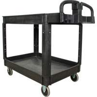Utility Cart, 2 Tiers, 25-5/8" x 33-1/2" x 43-3/4", 550 lbs. Capacity Pryde Industrial Inc.