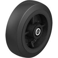 Black Rubber on Black Cast Iron Core Wheel, 12" (304.8 mm) Dia. x 2-1/2" (64 mm) W, 396.8 lbs. (180 kg) Capacity Pryde Industrial Inc.