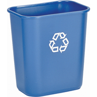 Recycling Container , Deskside, Plastic, 28-1/8 US Qt. Pryde Industrial Inc.
