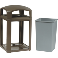 Cadre pour contenant Landmark Series Classique a/enveloppe rigide, Acier galvanis&eacute;, 35 gal. US Pryde Industrial Inc.