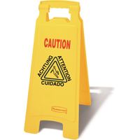 Wet Floor Safety Signs, Quadrilingual with Pictogram Pryde Industrial Inc.