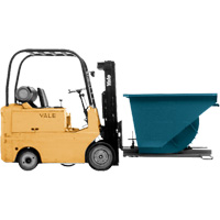 Conteneur autobasculeur, Acier, 3/4 vg³, Bleu Pryde Industrial Inc.