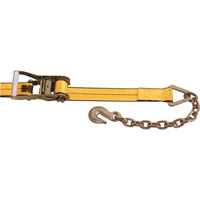 Ratchet Straps, Chain Anchor, 2" W x 30' L, 3335 lbs. (1513 kg) Working Load Limit Pryde Industrial Inc.