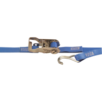Heavy-Duty Utility Straps, Wire Hook, 1" W x 13' L, 167 lbs. (76 kg) Working Load Limit Pryde Industrial Inc.