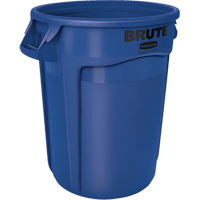 Round Brute&reg; Containers, Bulk, Polyethylene, 32 US gal. Pryde Industrial Inc.
