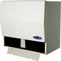 Roll or Single-Fold Towel Dispenser , Manual, 10.5" W x 6.75" D x 9.5" H Pryde Industrial Inc.
