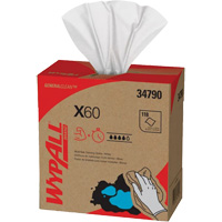 WypAll&reg; X60 Wipers, All-Purpose, 16-3/4" L x 8-3/8" W Pryde Industrial Inc.