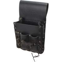 Tool Belt Pouch, Multiple Tool Holder, Leather, 5 Pockets Pryde Industrial Inc.