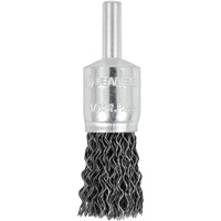 E050-20 Shaft Mounted Crimped End Brush, 1/2", 0.02" Fill, 1/4" Shank Pryde Industrial Inc.