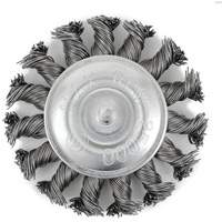 EKR275-20 Shaft-Mounted Knot Twisted Radial Brush, 3", .02" Fill, 1/4" Shank Pryde Industrial Inc.
