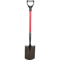 Heavy-Duty Shovels, Fibreglass, Carbon Steel Blade, D-Grip Handle, 30-1/2" Long Pryde Industrial Inc.