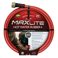 Hot Water Hose, Rubber, 5/8" dia. x 25' L Pryde Industrial Inc.