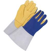 Gants pour soudeur TIG avec poignet de 5,5", Cuir fleur de daim, Taille 10 Pryde Industrial Inc.