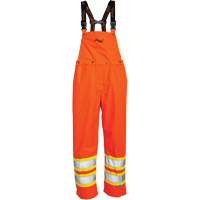 Salopette 300 deniers Journeyman, Polyester, Grand, Orange haute visibilit&eacute; Pryde Industrial Inc.