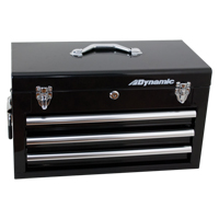 Hand Tool Box with Drawers, 10" D x 20" W x 12" H, Black Pryde Industrial Inc.