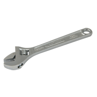 Adjustable Wrench, 12" L, 1-1/2" Max Width, Chrome Pryde Industrial Inc.