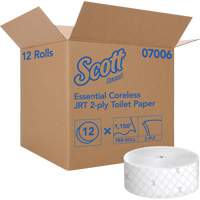 Scott&reg; Essential Toilet Paper, Jumbo/Coreless Roll, 2 Ply, 1150' Length, White Pryde Industrial Inc.
