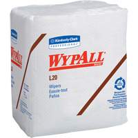 Serviettes jetables L20 WypAll, Tout usage, 12-1/2" lo x 12" la Pryde Industrial Inc.