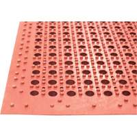 Tapis de s&eacute;rie Competitor, &agrave; fentes, 3' x 5' x 7/8", Orange, Caoutchouc naturel Pryde Industrial Inc.