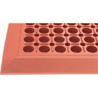 Tapis de s&eacute;rie Competitor, &agrave; fentes, 3' x 5' x 7/8", Orange, Caoutchouc naturel Pryde Industrial Inc.