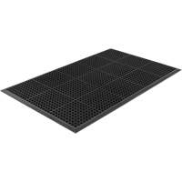 Tapis de s&eacute;rie Competitor, &agrave; fentes, 3' x 5' x 7/8", Noir, Caoutchouc naturel Pryde Industrial Inc.