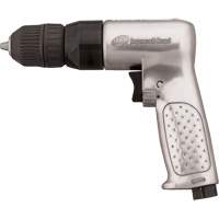 Perceuse pneumatique r&eacute;versible, 4 pi³/min, 1/4" NPTF, 93 dBA, 3/8" mandrin, Sans cl&eacute; Pryde Industrial Inc.