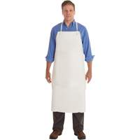 AlphaTec&reg; 56-101 PVC Apron, PVC/Vinyl, White, 33" W x 44" L Pryde Industrial Inc.