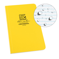 Livre reli&eacute; Field-Flex, Couverture souple, Jaune, 128 Pages, 4-5/8" , 7-1/4"  Pryde Industrial Inc.