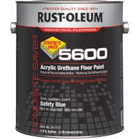 Peinture d'acrylique pour plancher Concrete Saver 5600 System, 1 gal., &agrave; l'eau, Brillant, Bleu Pryde Industrial Inc.