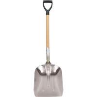 Scoop Shovel, Wood, Aluminum Blade, D-Grip Handle, 24-1/2" Length Pryde Industrial Inc.