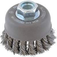 ALLSTEEL Wire Brush, 3" Dia. x 5/8"-11 Arbor Pryde Industrial Inc.