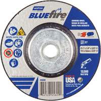 BlueFire&reg; XXL Grinding Wheel, 4-1/2" x 1/4", 5/8" Arbor, Ceramic Alumina, Type 27 Pryde Industrial Inc.