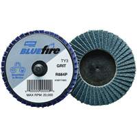 BlueFire&reg; R884P Plastic Flat Mini Flap Disc, 2" x Type 27, P60 Grit, Zirconia Alumina Pryde Industrial Inc.