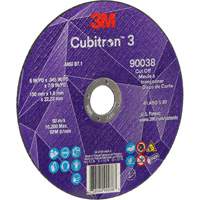 Cubitron 3 Cut-Off Wheel, 6" x 0.045", Type T27, Ceramic, 10200 RPM Pryde Industrial Inc.