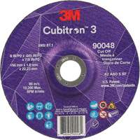 Cubitron 3 Cut-Off Wheel, 6" x 0.045", 7/8" Arbor, Type T27, Ceramic, 10200 RPM Pryde Industrial Inc.