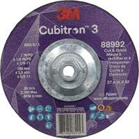 Cubitron 3 Cut and Grind Wheel, 7" x 1/8", 5/8"-11 Arbor, Type 27, 36 Grit, Ceramic Pryde Industrial Inc.