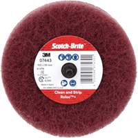 Scotch-Brite Roloc Plus General Purpose Scuffing Wheel, 4" Dia. Pryde Industrial Inc.