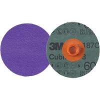 Cubitron 3 Roloc Fibre Disc, 4" Dia., 60+ Grit, Ceramic Pryde Industrial Inc.