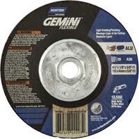 Gemini Flexible A AO Grinding and Cutting Wheel, 4-1/2" x 1/8", 5/8"-11 Arbor, Type 29, Aluminum Oxide, 13580 RPM Pryde Industrial Inc.