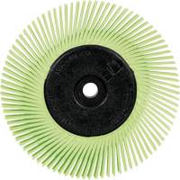 Scotch-Brite Type A Precision Radial Bristle Brush PN-RB with Adapter, Ceramic, 50+ Grit, 6" Dia. Pryde Industrial Inc.