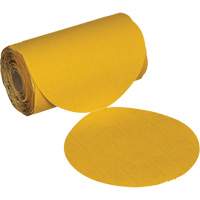 Stikit No Hole Gold Abrasive Disc Roll, 6" Dia., 220 Grit, Aluminum Oxide Pryde Industrial Inc.