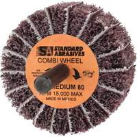 Roue Combi Buff and Blend 898001 Standard Abrasives, 2" dia. x 1" la, Arbre 1/4", Oxyde d'aluminium Pryde Industrial Inc.