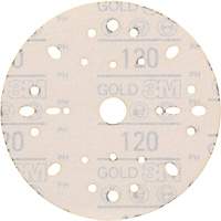 Disque abrasif dor&eacute; Hookit, dia 6", Grain 120, Oxyde d'aluminium, Poids C Pryde Industrial Inc.