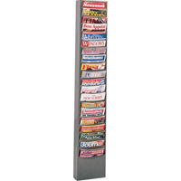 Pr&eacute;sentoirs, Stationnaire, 20 fentes, Acier, 13-1/8" la x 4-1/8" p x 58-1/2" h Pryde Industrial Inc.