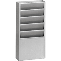 Pr&eacute;sentoirs, Stationnaire, 5 fentes, Acier, 9-3/4" la x 4-1/8" p x 21" h Pryde Industrial Inc.
