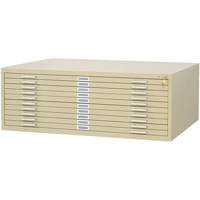 Classeurs en acier pour plans, 10 Tiroirs, 46-3/8" la x 35-3/8" p x 16-1/2" h Pryde Industrial Inc.