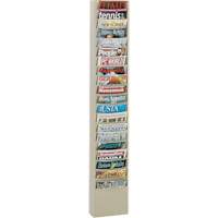 Porte-documents, Mural, 20 fentes, Acier, 9-3/4" la x 4-1/8" p x 58" h Pryde Industrial Inc.