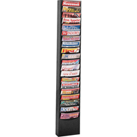 Pr&eacute;sentoirs, Stationnaire, 20 fentes, Acier, 13-1/8" la x 4-1/8" p x 58 1/2" h Pryde Industrial Inc.