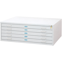 Classeurs En Acier Pour Plans-5 Tiroirs, 5 Tiroirs, 46-3/8" la x 35-3/8" p x 16-1/2" h Pryde Industrial Inc.