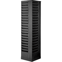 Pr&eacute;sentoirs, Rotatif, 92 fentes, Acier, 14-1/8" la x 14-1/8" p x 66" h Pryde Industrial Inc.